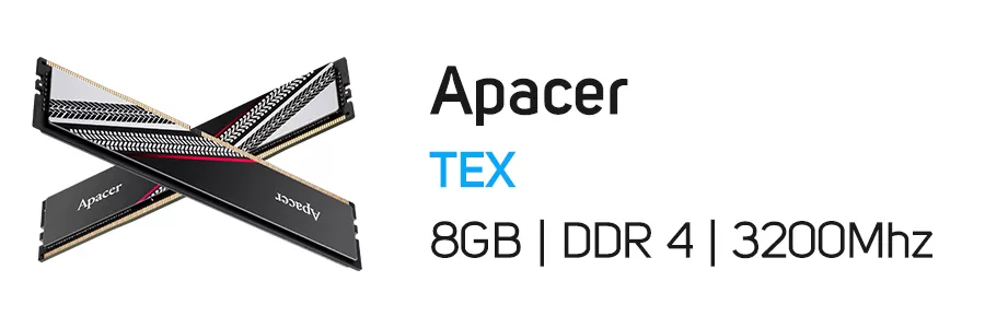 رم کامپیوتر 8 گیگابایت اپیسر Apacer TEX 8GB DDR4 3200Mhz