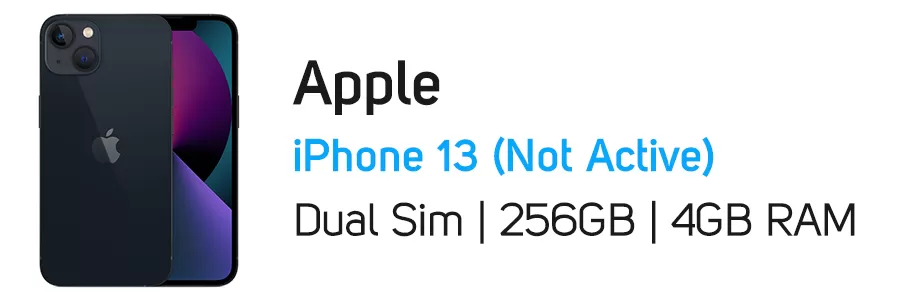 گوشی موبایل آیفون iPhone 13 (Not Active) ظرفیت 256 گیگابایت - رم 4 گیگ