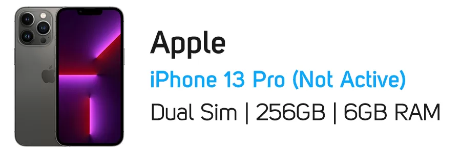 گوشی موبایل آیفون iPhone 13 Pro (Not Active) ظرفیت 256 گیگابایت - رم 6 گیگ