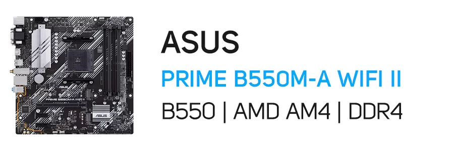 مادربرد ایسوس مدل ASUS PRIME B550M-A WIFI II