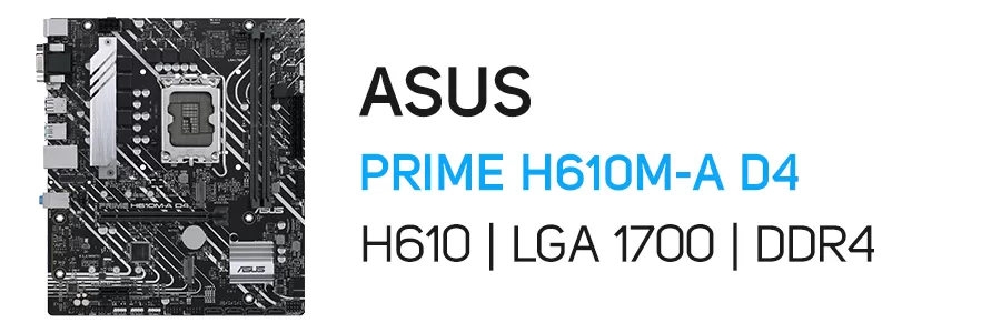 مادربرد پرایم ایسوس مدل ASUS PRIME H610M-A D4