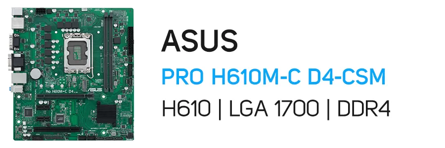 مادربرد ایسوس مدل ASUS PRO H610M-C D4-CSM