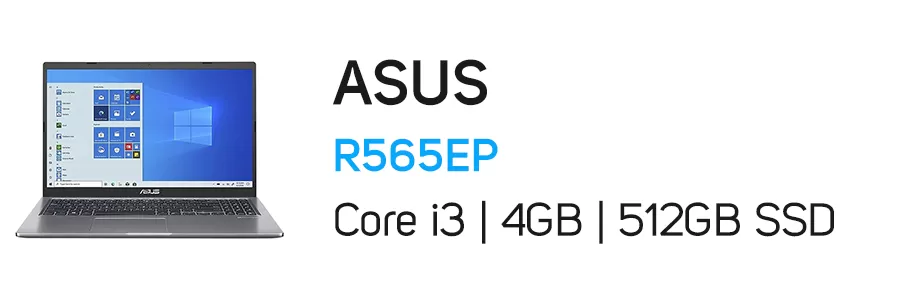 لپ تاپ ایسوس مدل ASUS R565EP Core i3 4GB 512GB SSD