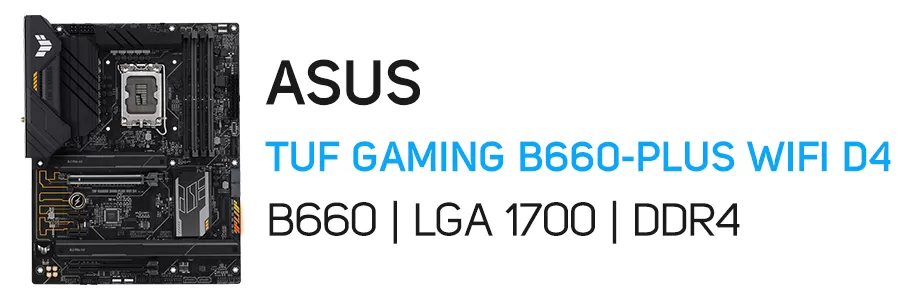 مادربرد گیمینگ ایسوس مدل ASUS TUF GAMING B660-PLUS WIFI D4