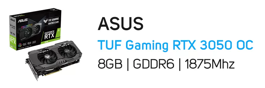 کارت گرافیک گیمینگ ایسوس مدل ASUS TUF Gaming GeForce RTX 3050 OC 8G