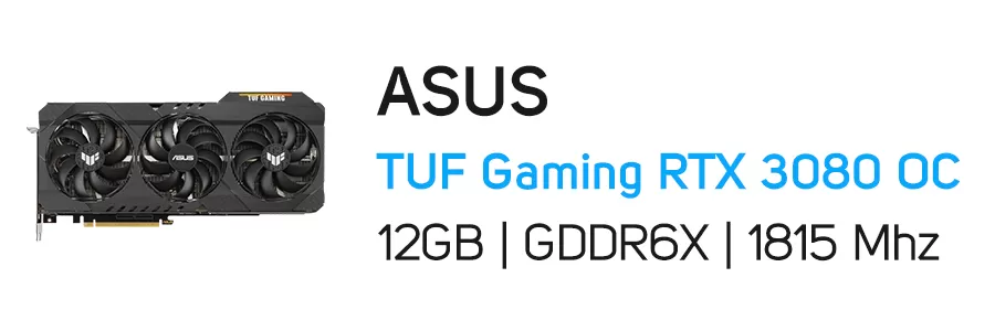 کارت گرافیک گیمینگ ایسوس مدل ASUS TUF Gaming GeForce RTX 3080 OC 12GB