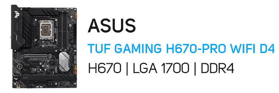 مادربرد گیمینگ ایسوس مدل ASUS TUF GAMING H670-PRO WIFI D4