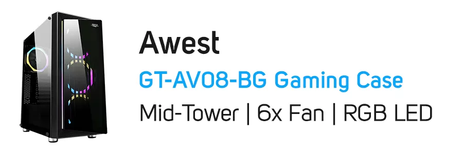 کیس کامپیوتر گیمینگ اوست مدل Awest GT-AV08-BG