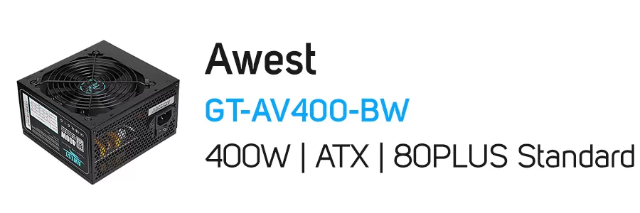 منبع تغذیه (پاور) اوست مدل Awest GT-AV400-BW 400W