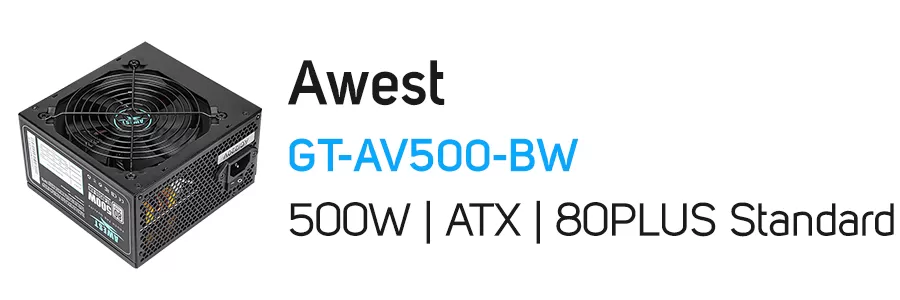 خرید، قیمت و مشخصات منبع تغذیه (پاور) اوست مدل Awest GT-AV500-BW 500W | فروشگاه اینترنتی پارس نوین