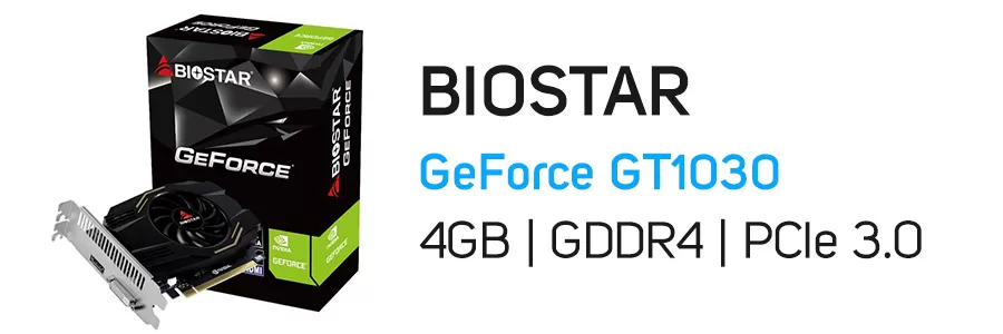 کارت گرافیک بایوستار مدل BIOSTAR GeForce GT 1030 4GB