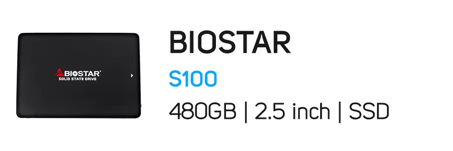 حافظه اینترنال SSD بایوستار ظرفیت 480 گیگابایت مدل BIOSTAR S100 480GB