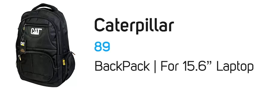 کیف کوله پشتی لپ تاپ کاترپیلار (طرح) مدل Caterpillar 89