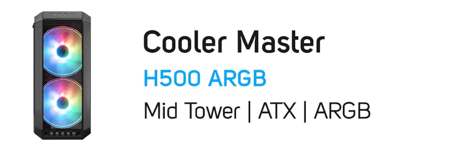 کیس کامپیوتر گیمینگ کولر مستر مدل Cooler Master H500 ARGB Case