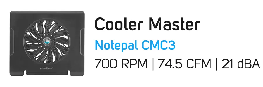 فن خنک کننده لپ تاپ کولر مستر مدل Cooler Master NOTEPAL CMC3