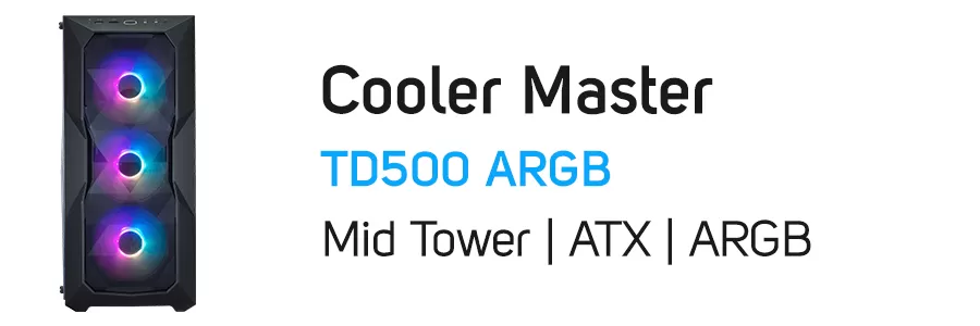 کیس کامپیوتر گیمینگ کولر مستر مدل Cooler Master TD500 ARGB Case