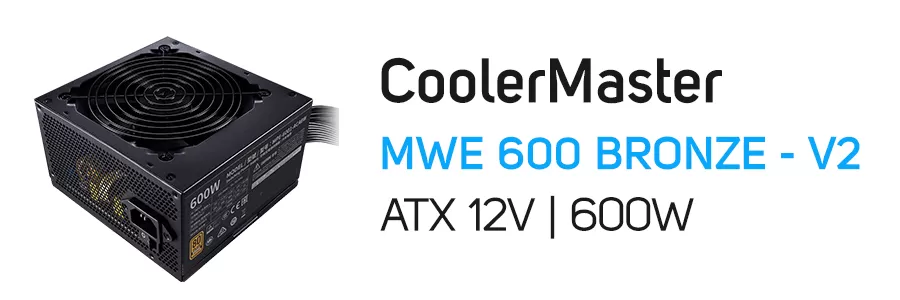 منبع تغذیه (پاور) کولر مستر مدل CoolerMaster MWE 600 BRONZE - V2 230V Power
