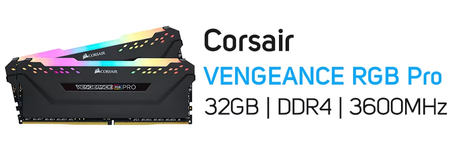 حافظه رم کامپیوتر دسکتاپ 32 گیگابایت کورسیر CORSAIR Vengeance RGB Pro 32GB DDR4 3600Mhz Dual CL-18