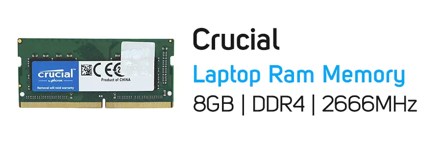 حافظه رم لپ تاپ 8 گیگابایت کروشیال Crucial 8GB DDR4 2666Mhz