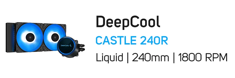 فن خنک کننده آبی پردازنده دیپ کول مدل DeepCool CASTLE 240R