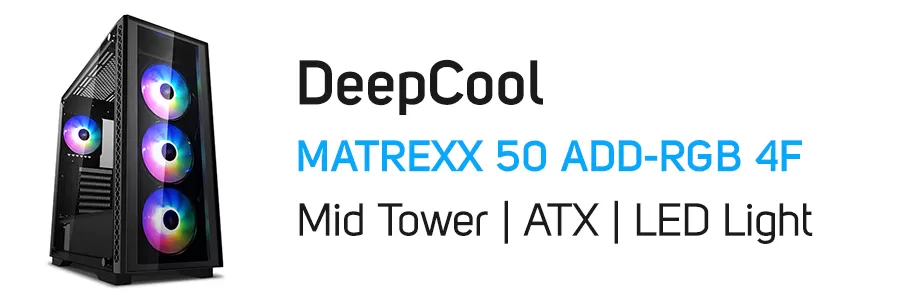 کیس کامپیوتر گیمینگ دیپ کول مدل DEEPCOOL MATREXX 50 ADD-RGB 4F