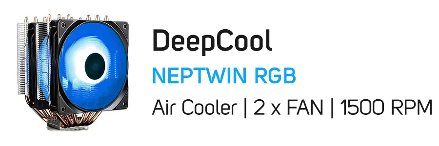 فن خنک کننده بادی پردازنده دیپ کول مدل DeepCool NEPTWIN RGB