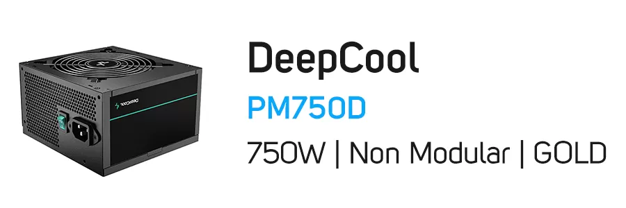 منبع تغذیه پاور کامپیوتر دیپ کول مدل DeepCool PM750D 750W Gold