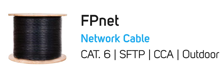 حلقه کابل شبکه 305 متر SFTP آلومینیوم مدل Fpnet Cat 6 SFTP CCA Outdoor