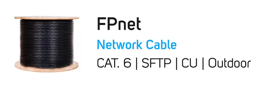 حلقه کابل شبکه 305 متر SFTP مس مدل FPnet CAT6 SFTP CU Outdoor