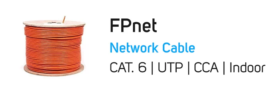 حلقه کابل شبکه 305 متر UTP آلومینیوم مدل FPnet CAT6 UTP CCA Indoor