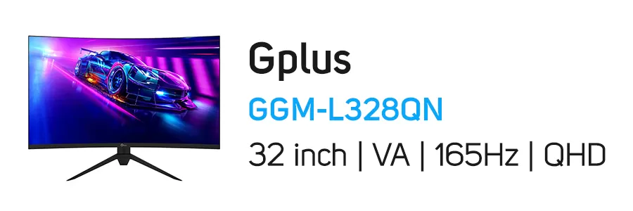 مانیتور گیمینگ منحنی 32 اینچ جی پلاس مدل Gplus GGM-L328QN