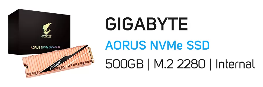 حافظه اینترنال SSD گیگابایت ظرفیت 500 گیگابایت مدل GIGABYTE AORUS M.2 500GB