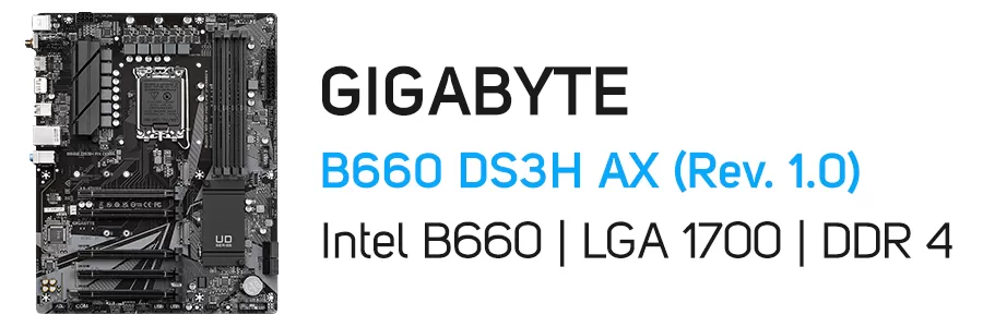 مادربرد گیگابایت مدل GIGABYTE B660 DS3H AX (Rev. 1.0)