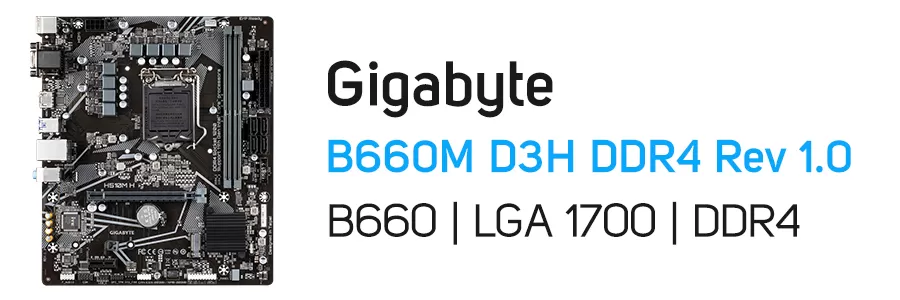 مادربرد گیگابایت مدل Gigabyte B660M D3H DDR4 Rev 1.0