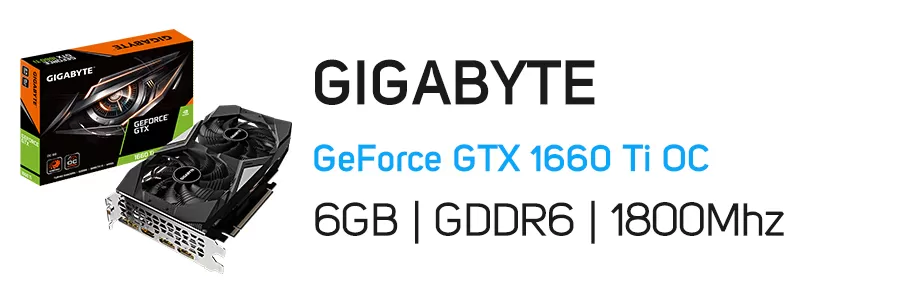 کارت گرافیک گیمینگ گیگابایت مدل Gigabyte GeForce GTX 1660 Ti OC 6G