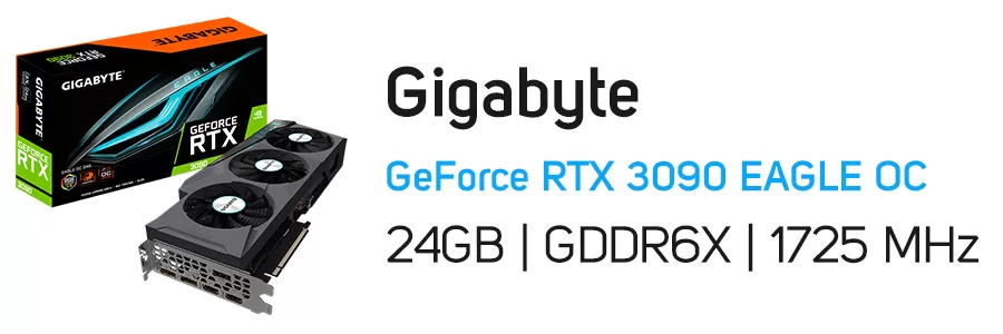 کارت گرافیک گیمینگ گیگابایت مدل Gigabyte GeForce RTX 3090 EAGLE OC 24G