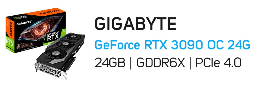 کارت گرافیک گیمینگ گیگابایت مدل GIGABYTE GeForce RTX 3090 GAMING OC 24G