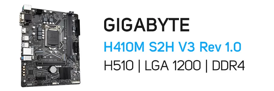 مادربرد گیگابایت مدل GIGABYTE H410M S2H V3 Rev 1.0