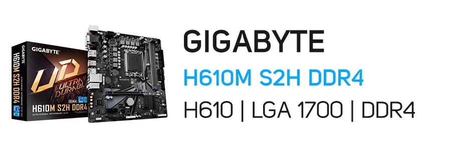 مادربرد گیگابایت مدل GIGABYTE H610M S2H DDR4