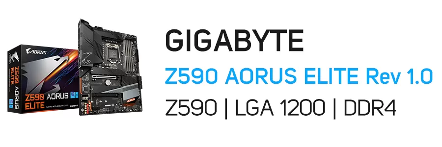 مادربرد گیمینگ گیگابایت مدل GIGABYTE Z590 AORUS ELITE Rev 1.0