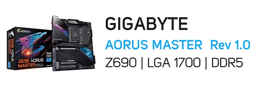 مادربرد گیگابایت آروس مدل GIGABYTE Motherboard Z690 AORUS MASTER Rev 1.0