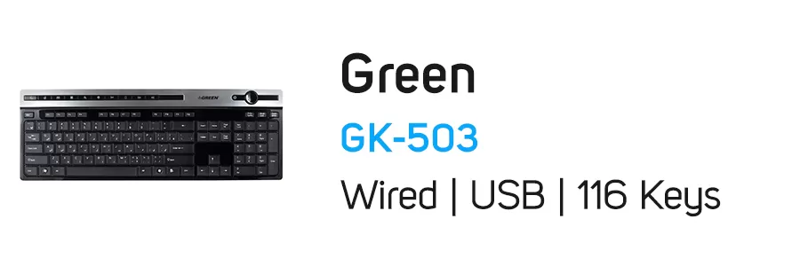 کیبورد با سیم گرین مدل GREEN GK-503