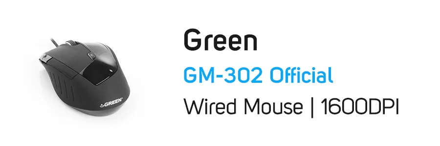 ماوس گرین مدل آفیشال مدل Green GM-302 Official
