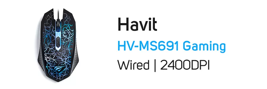ماوس با سیم گیمینگ رپو مدل Havit HV-MS691-4D Gaming
