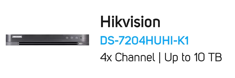 دستگاه 4 کانال DVR هایک ویژن مدل Hikvision DS-7204HUHI-K1