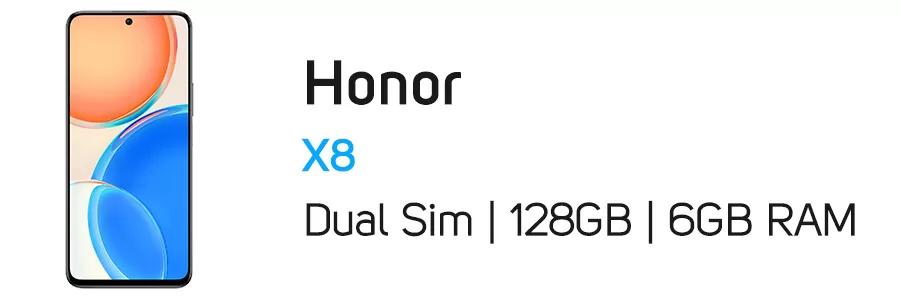 گوشی موبایل Honor X8 آنر ظرفیت 128 گیگابایت و رم 6 گیگابایت