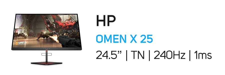 مانیتور گیمینگ اچ پی سایز 24.5 اینچ مدل HP OMEN X 25