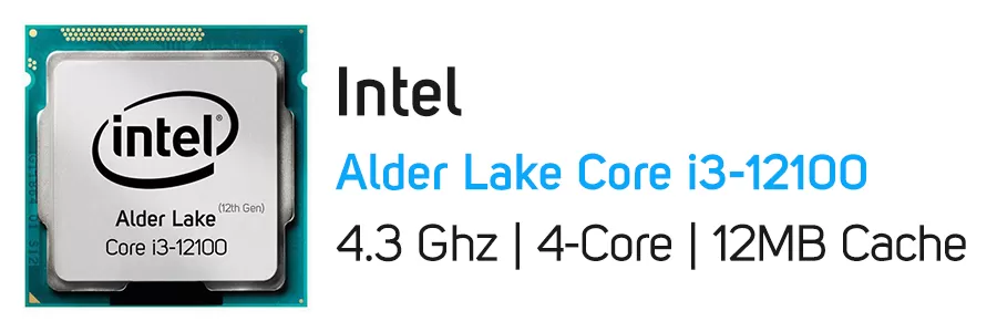 پردازنده اینتل سری Alder Lake مدل Intel Core i3 12100