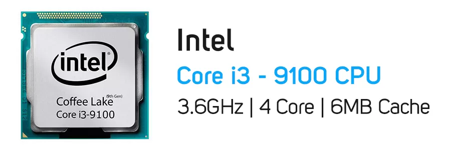 پردازنده اینتل سری Coffee Lake مدل Intel Core i3-9100 CPU