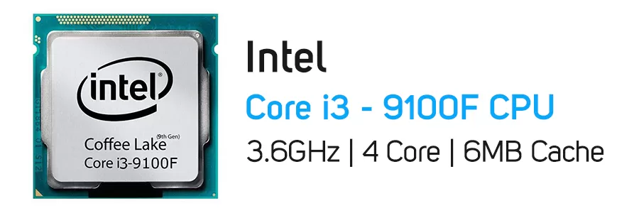 پردازنده اینتل سری Coffee Lake مدل Intel Core i3-9100F CPU